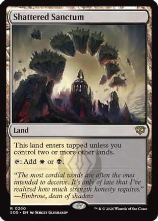 Shattered Sanctum (SOS-260) - Secrets of Strixhaven Foil、Wizards of the Coast、kayou