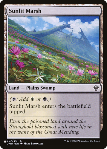 Sunlit Marsh (LIST-257/281) - The List、Wizards of the Coast、kayou