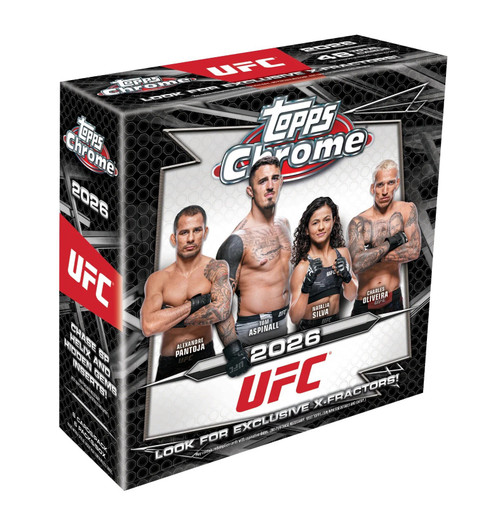 UFC Topps 2026 Chrome Trading Card MEGA Box 6 Packs、ToyWiz、kayou