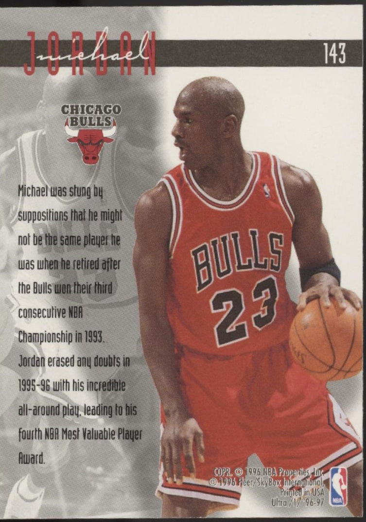 Michael Jordan 1996-97 Fleer Ultra #143、Collector Store LLC、kayou
