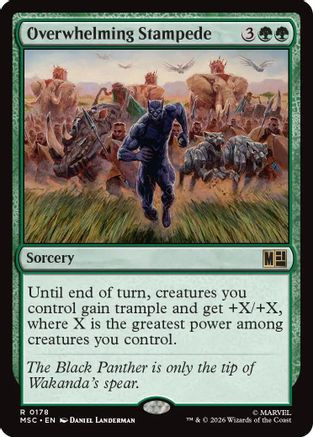 Overwhelming Stampede (MSC-178) - Commander: Marvel Super Heroes、Wizards of the Coast、kayou