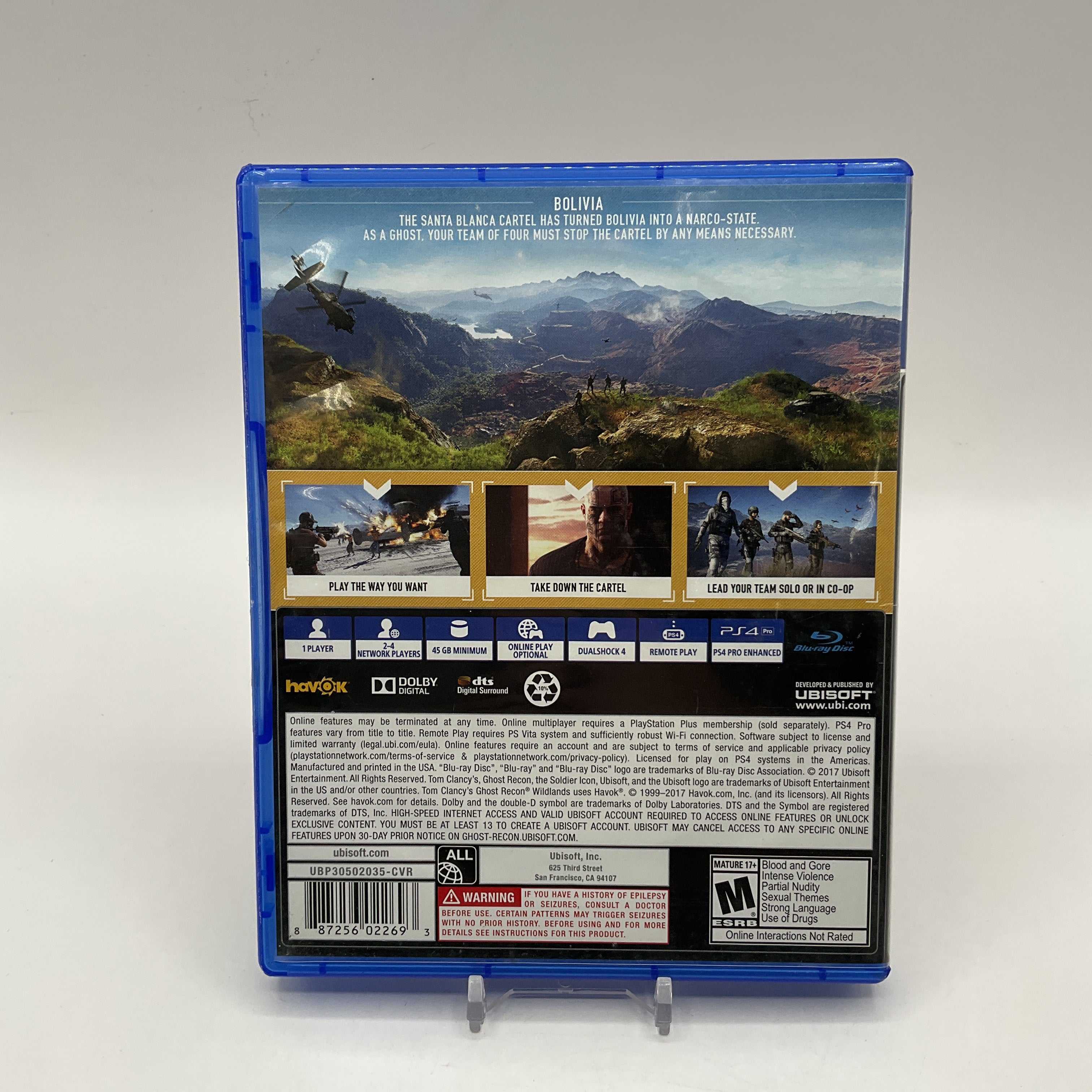 Ghost Recon Wildlands Playstation 4 Used、Collector Store LLC - VG、kayou