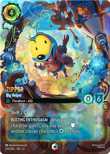 Zipper - Big Helper (Enchanted Rare) | Wilds Unknown、Disney Lorcana、kayou