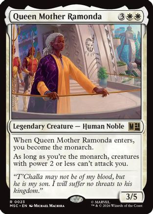 Queen Mother Ramonda (MSC-023) - Commander: Marvel Super Heroes、Wizards of the Coast、kayou