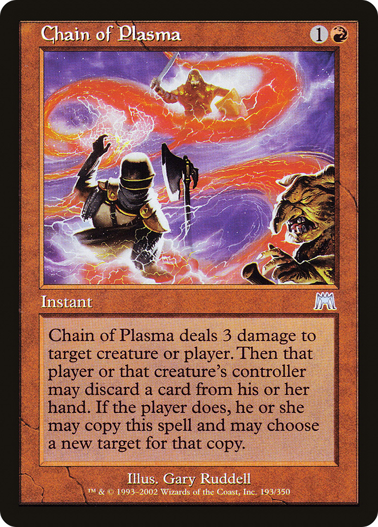 Chain of Plasma (ONS-193) - Onslaught Foil (LP)、Wizards of the Coast、kayou