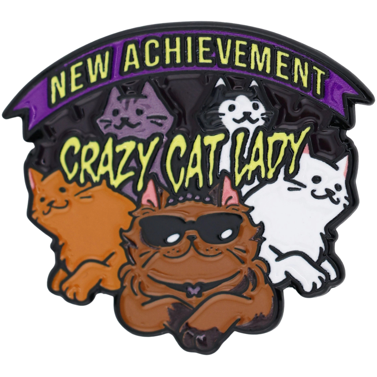 Dungeon Crawler Carl: New Achievement Crazy Cat Lady Enamel Pin、Foam Brain Games、kayou