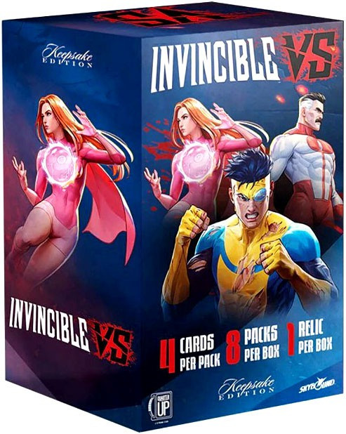 Invincible VS Keepsake Premiere Trading Card COLLECTOR'S BLASTER Box 8 Packs, 1 Relic、ToyWiz、kayou