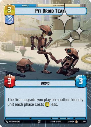 Pit Droid Team (Hyperspace Foil) (577) - Ashes of the Empire Foil、Fantasy Flight Games、kayou