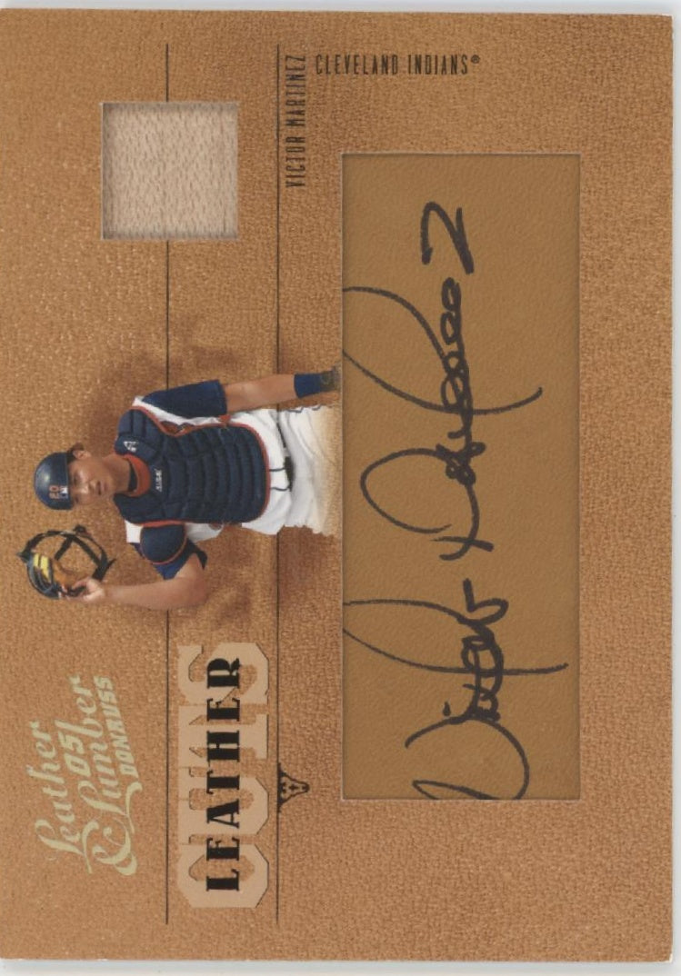 Victor Martinez 2005 Donruss Leather & Lumber Relics Auto 001/128 #LC-57、Collector Store LLC、kayou