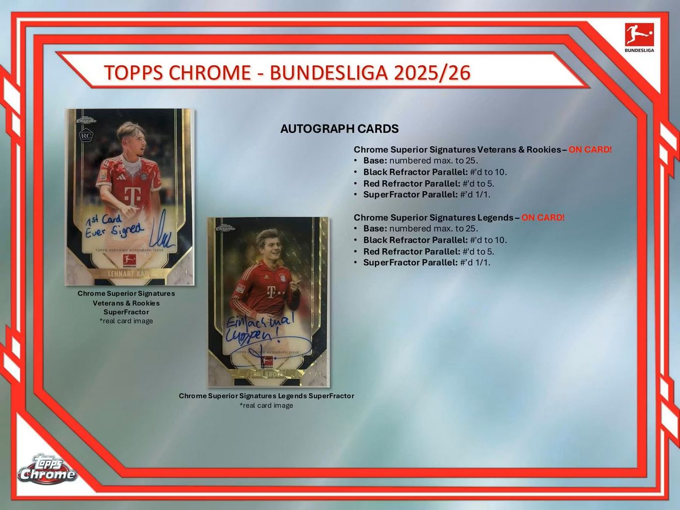 2025-26 Topps Chrome Bundesliga Soccer Hobby Box、Topps、kayou