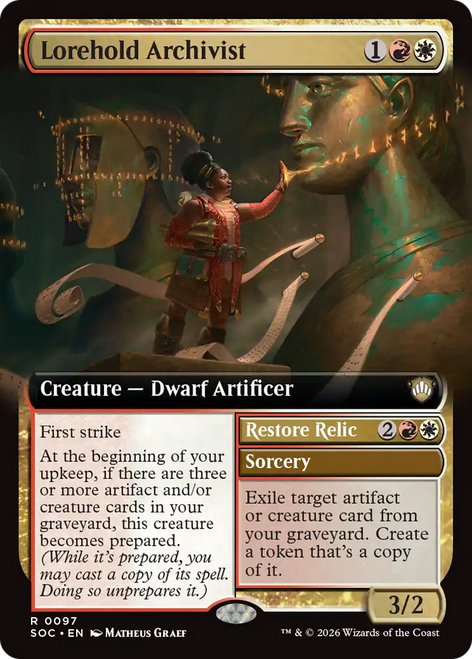 Lorehold Archivist // Restore Relic (Extended Art) | Secrets of Strixhaven Commander、Magic: The Gathering、kayou