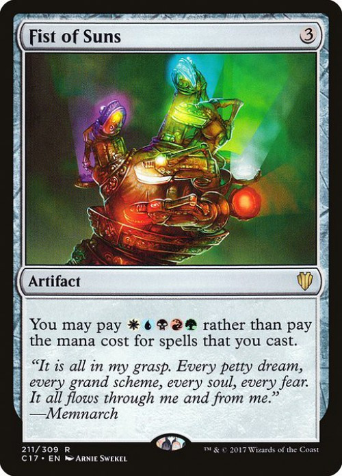 MtG Commander 2017 Rare Fist of Suns #211 Moderately Played、ToyWiz、kayou