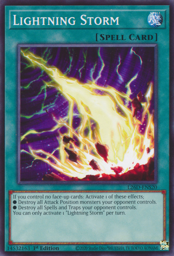 L26D-ENS20 Lightning Storm、Yu-Gi-Oh!、kayou