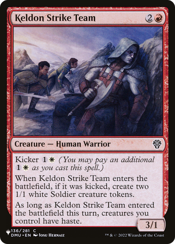 Keldon Strike Team (LIST-136/281) - The List、Wizards of the Coast、kayou