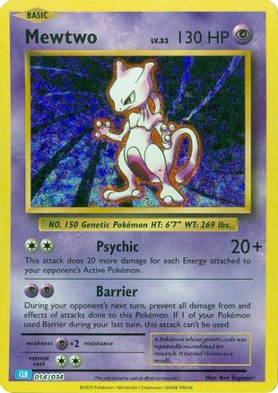 Mewtwo 14 - Trading Card Game Classic Holofoil、The Pokémon Company、kayou