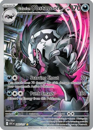 Galarian Obstagoon - 245/217 245 - ME Ascended Heroes Holofoil、The Pokémon Company、kayou