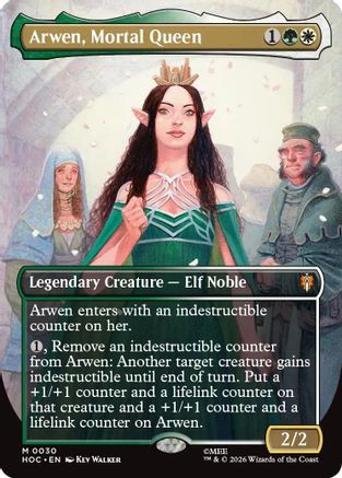 Arwen, Mortal Queen (Borderless) (HOC-030) - The Hobbit: Eternal-Legal、Wizards of the Coast、kayou