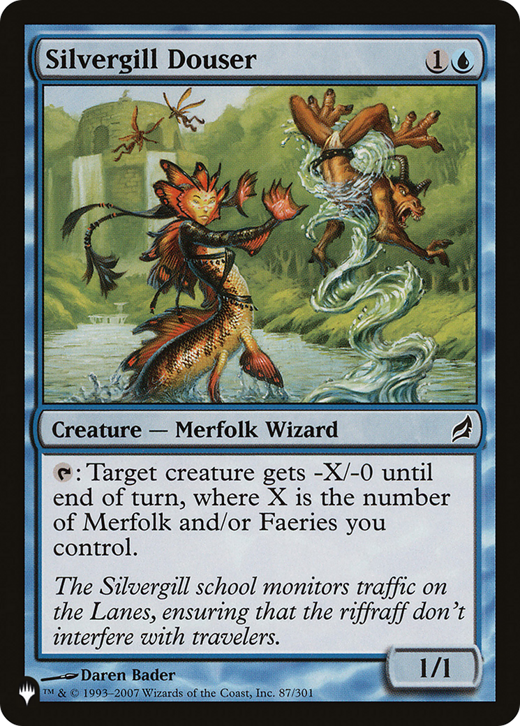 Silvergill Douser (LIST-87/301) - The List、Wizards of the Coast、kayou