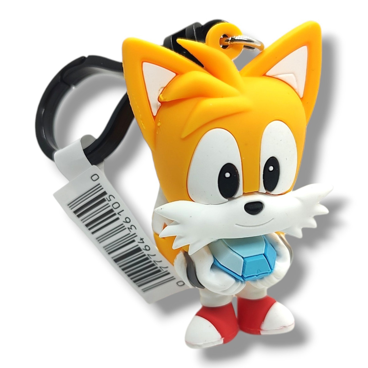3D Figural Bag Clip Sonic the Hedgehog Series 6 Tails 2-Inch Minifigure Loose、ToyWiz、kayou