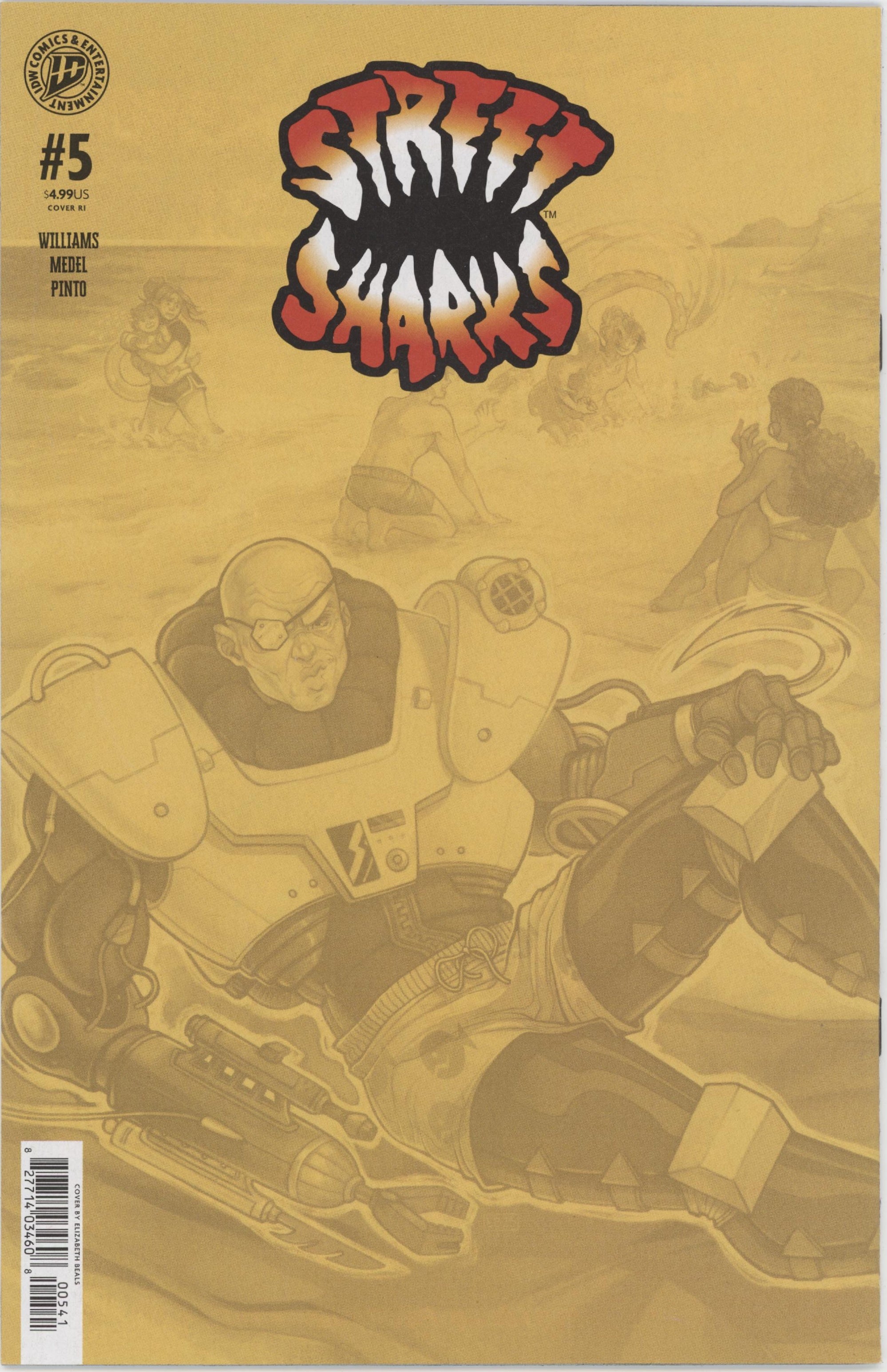 Street Sharks #5 Variant RIA (10) (Beals Full Art)、IDW Publishing、kayou