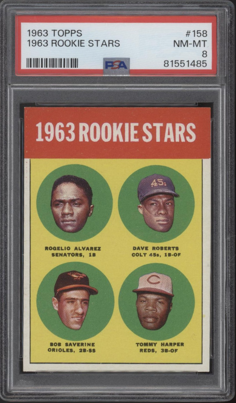 Rookie Stars 1963 Topps #158 PSA 8、Collector Store LLC、kayou