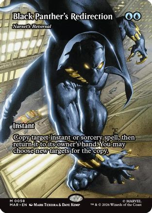 Black Panther's Redirection - Narset's Reversal (Borderless) (MAR-058) - Marvel Universe Eternal-Legal Foil、Wizards of the Coast、kayou