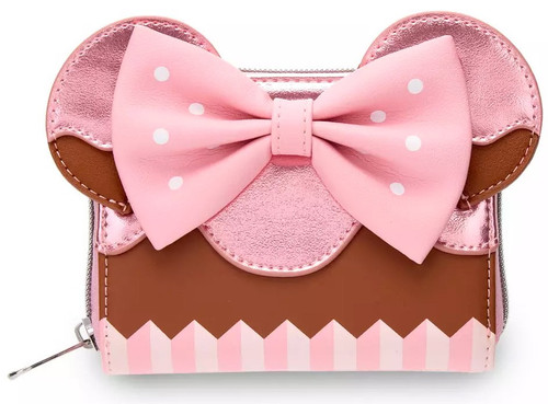 Disney Minnie Mouse Strawberry Chocolate Cupcake Mini Zipper Wallet、ToyWiz、kayou