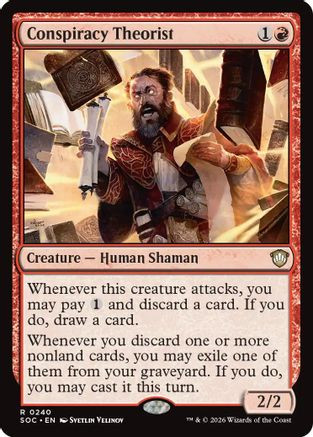 Conspiracy Theorist (SOC-240) - Commander: Secrets of Strixhaven、Wizards of the Coast、kayou