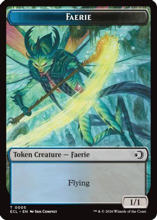 Faerie // Goblin Double-Sided Token (ECL-5 // 6) - Lorwyn Eclipsed Foil、Wizards of the Coast、kayou