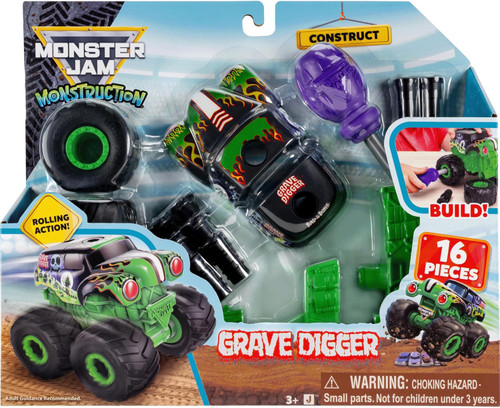 Monster Jam Monstruction Construct Grave Digger Playset、ToyWiz、kayou