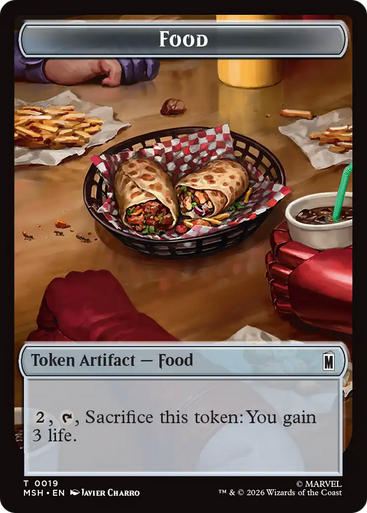 Marvel Super Heroes - Food Token (Foil) | Marvel Super Heroes、Magic: The Gathering、kayou