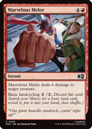 Marvelous Melee (MSC-549) - Commander: Marvel Super Heroes、Wizards of the Coast、kayou