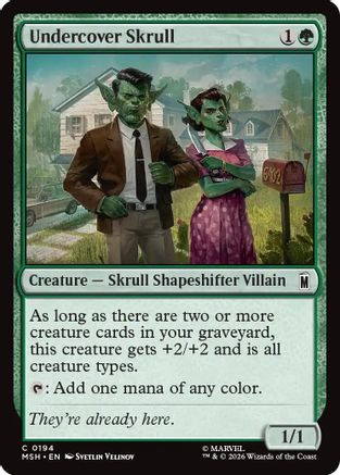 Undercover Skrull (MSH-194) - Marvel Super Heroes Foil、Wizards of the Coast、kayou