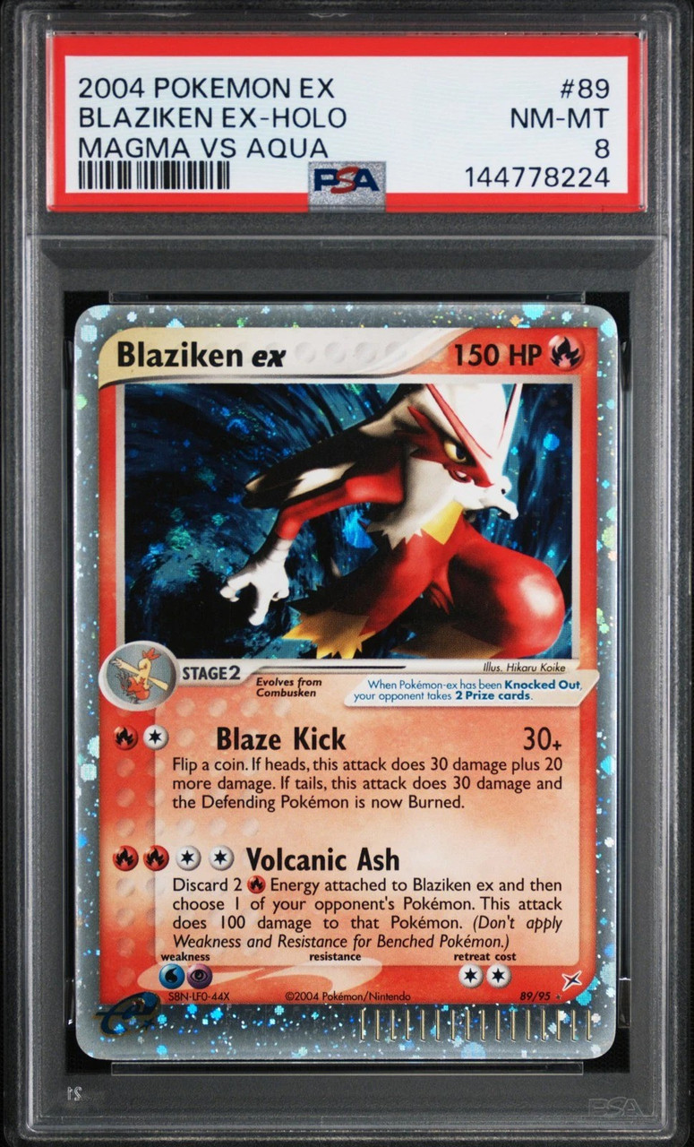 Pokemon Team Magma vs Team Aqua Ultra Rare Blaziken ex #89 PSA 8、ToyWiz、kayou