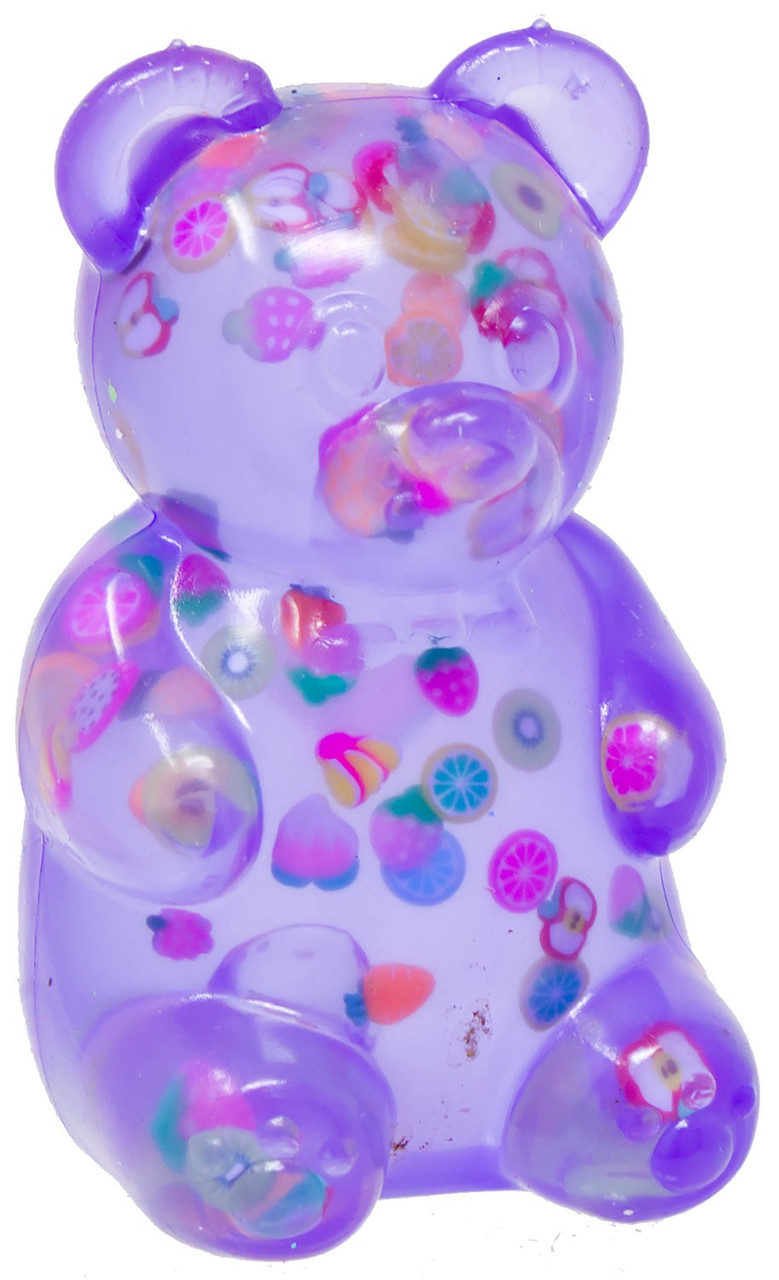 The Squishy Squeezy Gummy Bear Purple 3-Inch Squeeze Toy Super Solid Squish!、ToyWiz、kayou