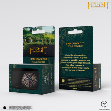 The Hobbit Spindown D20 - Tideborn TCG Jumbo Die、Q Workshop、kayou