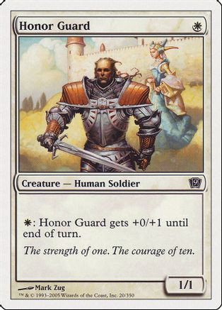 Honor Guard (9ED-020) - 9th Edition Foil、Wizards of the Coast、kayou