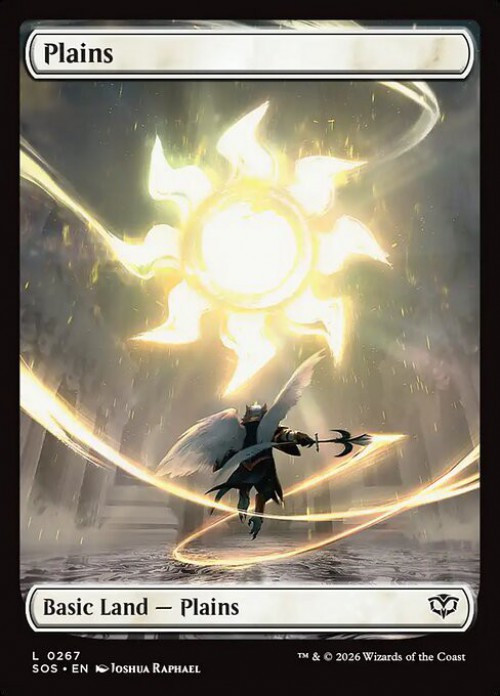 MtG Secrets of Strixhaven Common Plains #267 Full Art FOIL、ToyWiz、kayou