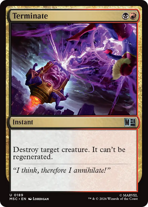 Terminate (Surge Foil) | Marvel Super Heroes Commander、Magic: The Gathering、kayou