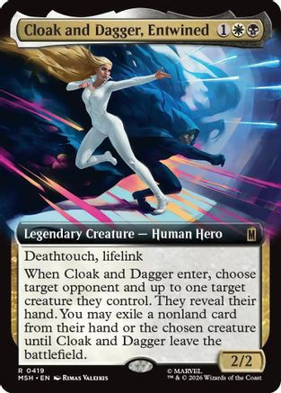 Cloak and Dagger, Entwined (Extended Art) (MSH-419) - Marvel Super Heroes、Wizards of the Coast、kayou