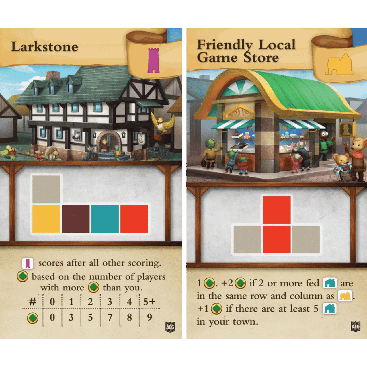Tiny Towns: FLGS and Larkstone Promo Cards (Add to cart to see price)、Alderac Entertainment Group、kayou