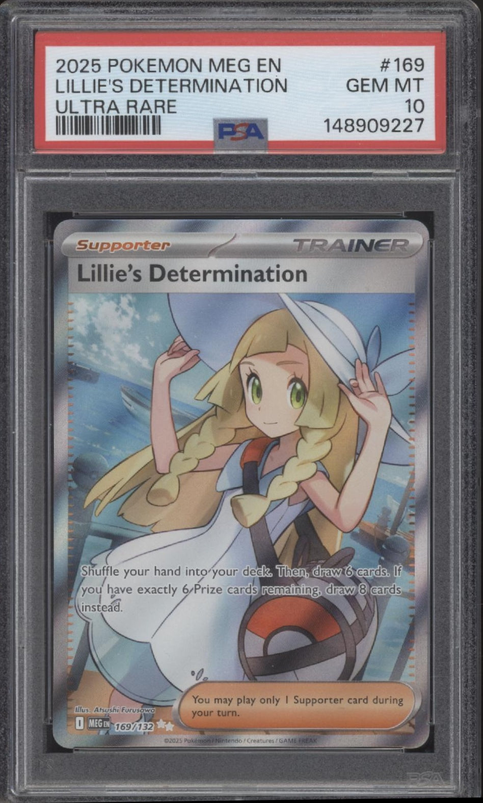 Lillie's Determination Pokemon Mega Evolution Ultra Rare #169 PSA 10、Collector Store LLC Gaming、kayou