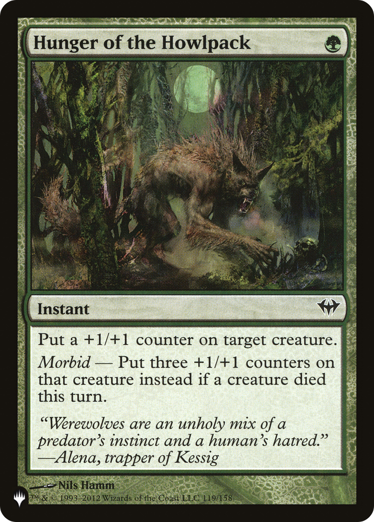 Hunger of the Howlpack (LIST-119/158) - The List、Wizards of the Coast、kayou