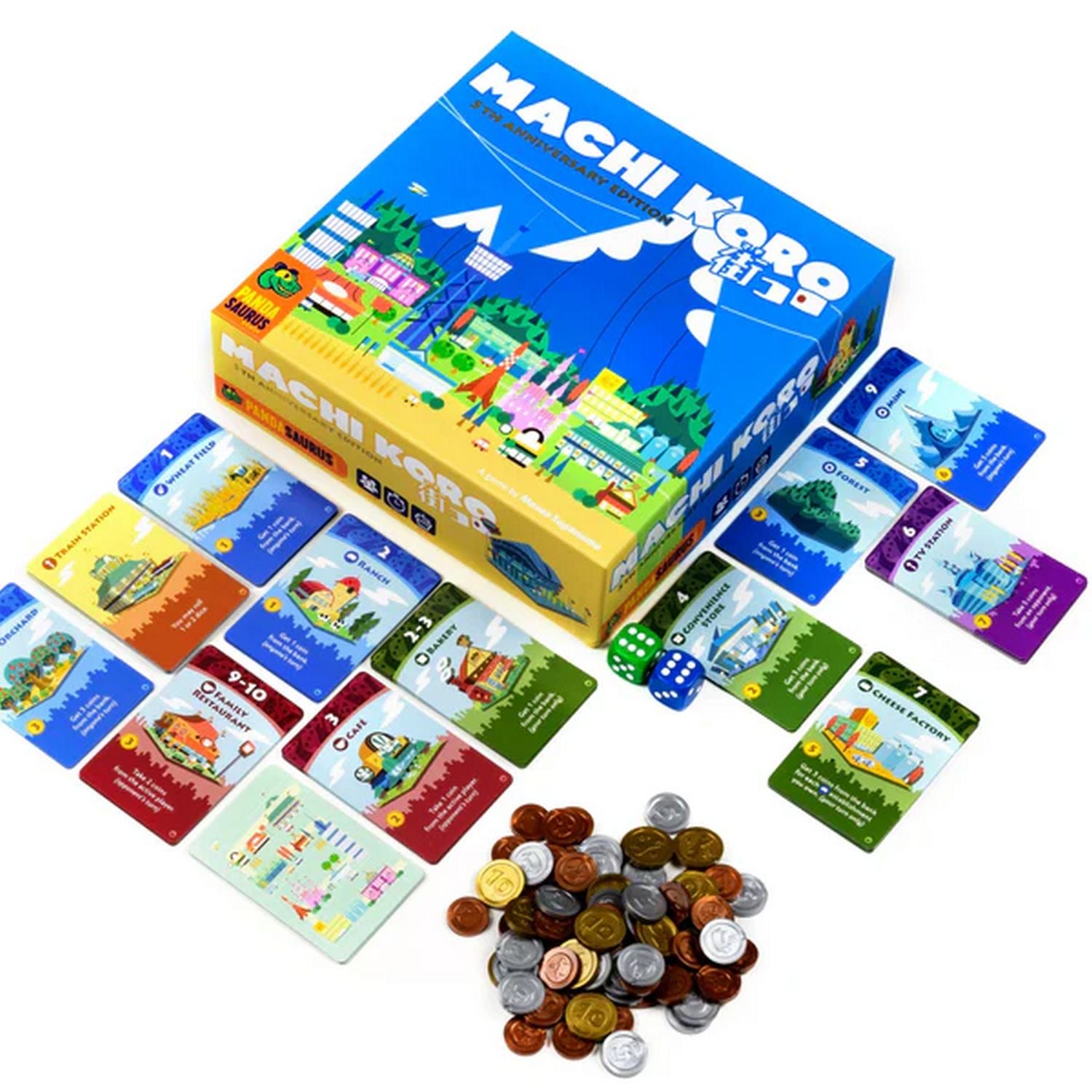 Machi Koro 5th Anniversary Edition、Pandasaurus Games、kayou