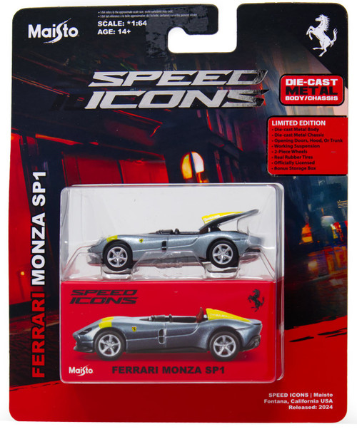 Speed Icons Ferrari Monza SP1 Diecast Car、ToyWiz、kayou