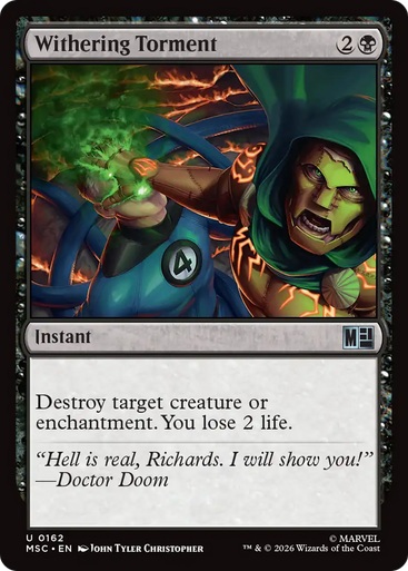 Withering Torment (Surge Foil) | Marvel Super Heroes Commander、Magic: The Gathering、kayou