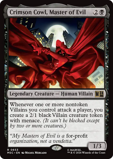 Crimson Cowl, Master of Evil (Foil) | Marvel Super Heroes Commander、Magic: The Gathering、kayou