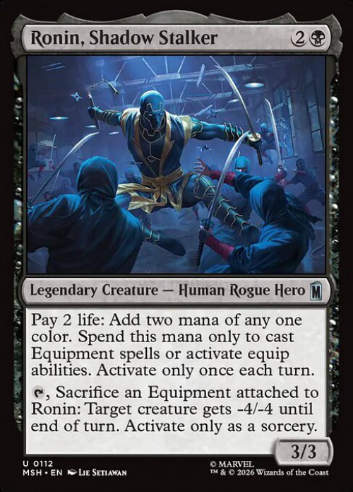 MtG Marvel Super Heroes Uncommon Ronin, Shadow Stalker #112、ToyWiz、kayou