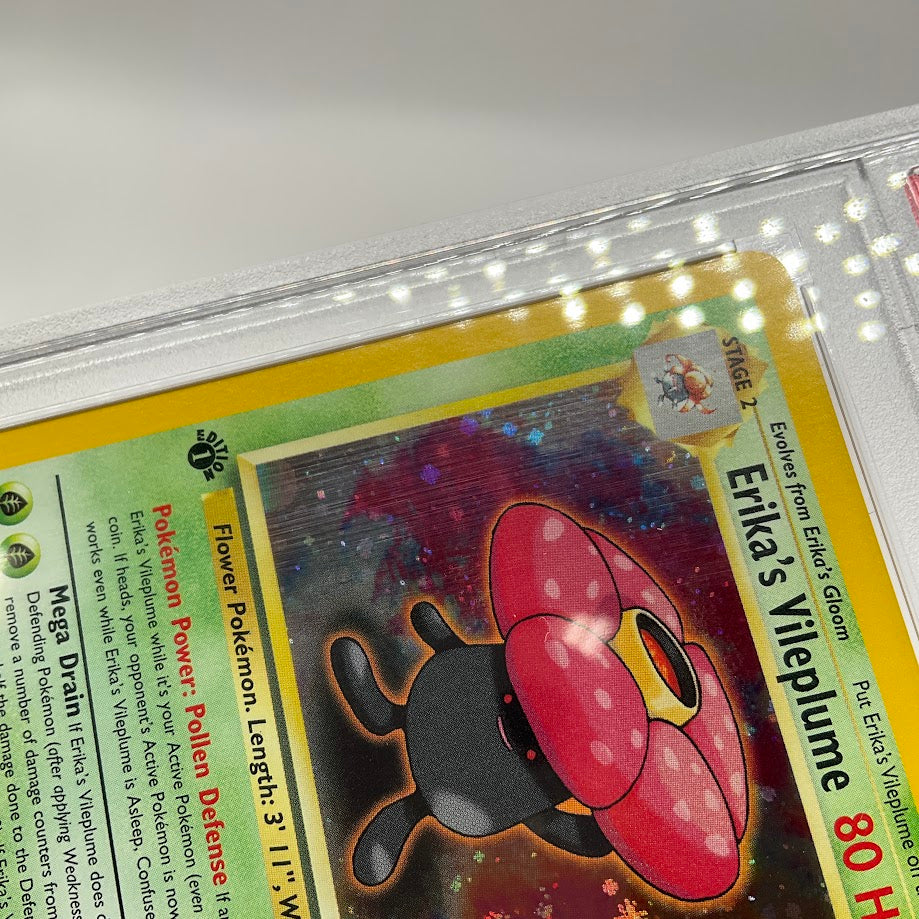 Erika's Vileplume Pokemon Gym Heroes Holo 1st Edition #5 PSA 9、Collector Store LLC Gaming、kayou