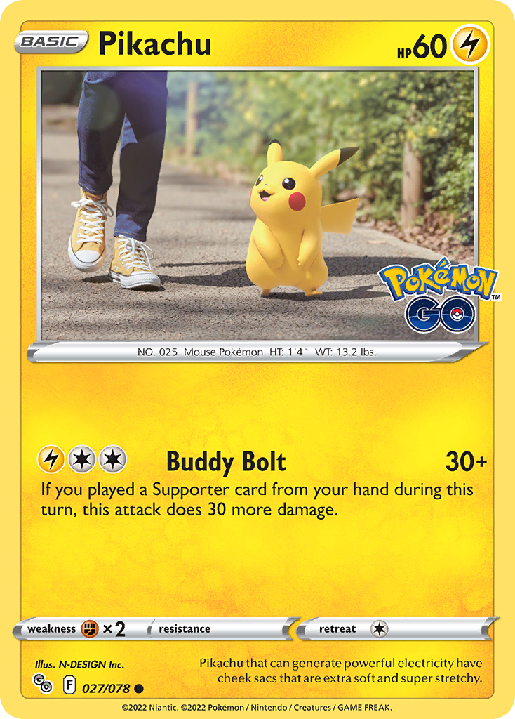 Pikachu 27/78 - Pokmon GO Reverse Holofoil (LP)、The Pokémon Company、kayou